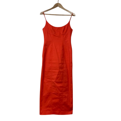 Brand New - Misha Lena Dress in Tangerine Red - Size M (AU 10)
