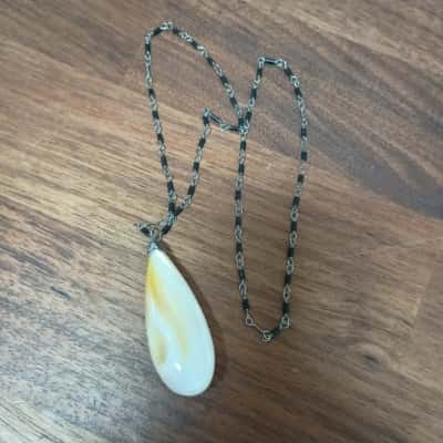 Teardrop Pendant on Chain