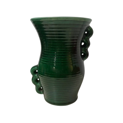 Lucia Ware Deep Green Glazed Vintage Ceramic vase  
