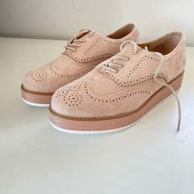 Light Pink Suede Shoes  Size 39 