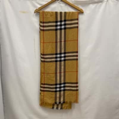 Unisex Scarf Brown / Checked 