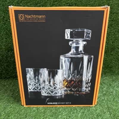 Nachtmann Noblesse Decanter and Tumblers x 2 (New in Box)