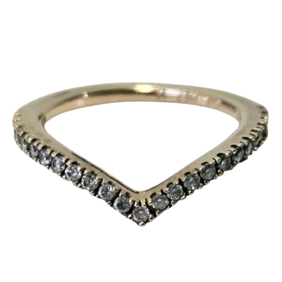 Pandora 14K Gold-Plated Ring with 25 Stones.