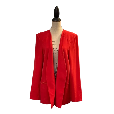Maggie T Womens Size 16 Open Jacket Burnt Orange/Red