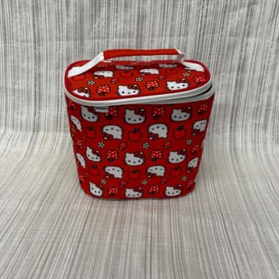 Hello Kitty Super Cute/Red & White Patterned / Insulated Lunch Bag
