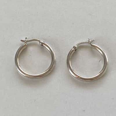 925 Sterling Silver Hoop Earrings 