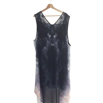 City Chic Womens  Size M Casual Dress Black  / Pattern 