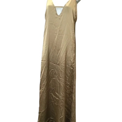 Lioness Womens  Size S Champagne/Moccha maxi dress backless