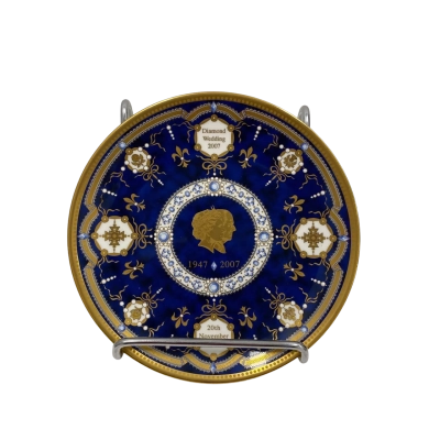 Royal Worcester - Diamond Wedding Plate 