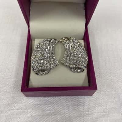  Womens Diamante Earrings 