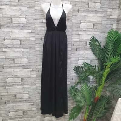 Morning Mist Womens  Size 10 Maxi Dress Black  