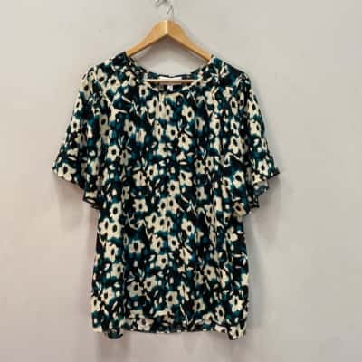 Witchery Womens  Size 12 Blouse Floral 