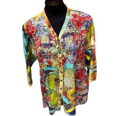  Womens  Size 14 Multicoloured Spice Road Top
