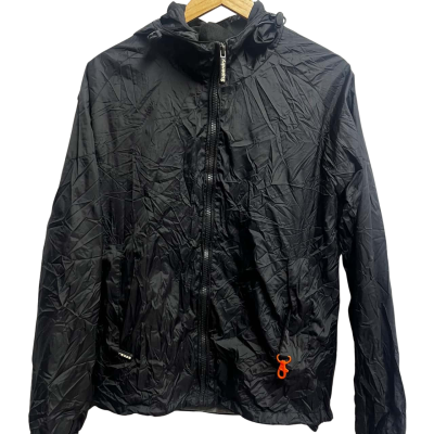 Superdry Mens  Size L Hood Jacket Black  