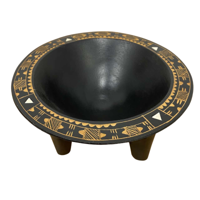 Hand Carved Fijian Kava Bowl - 20 cm
