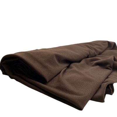 Chocolate Brown Stretch Crepe Look Fabric    170 x 170 cm              FAB1