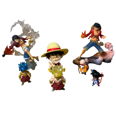 Assorted One Piece and DragonballZ Mini Figurines 