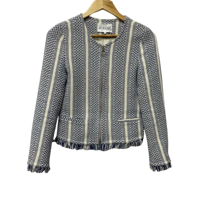  Claudie Pierlot Womens  Size 36 Blazer Blue / White 