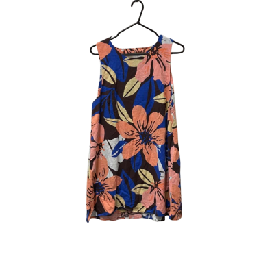 Mister Zimi Womens  Size 12 Blue / Brown / Coral / Floral / White 