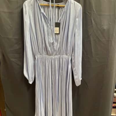 Country Road Womens Size 16 Gathered Shld Shirt Faint Blue Dress