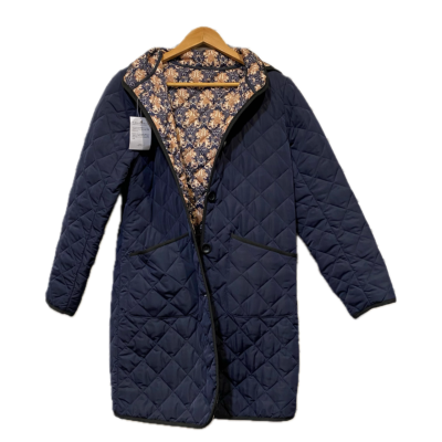 Belle Boudoir Womens jacket Size L Floral / Navy Blue 