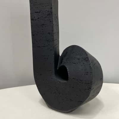 Pure Homewares Black Resin Arty Vase - 300mm