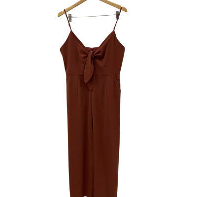 Perfect Stranger Womens  Size 14 Wide Leg Jumpsuit Red 