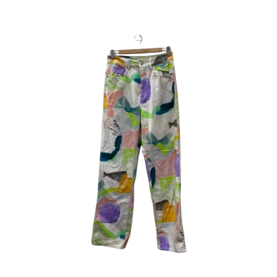 Gorman Womens  Size 8 Regular Fit Jeans Multicoloured / White 