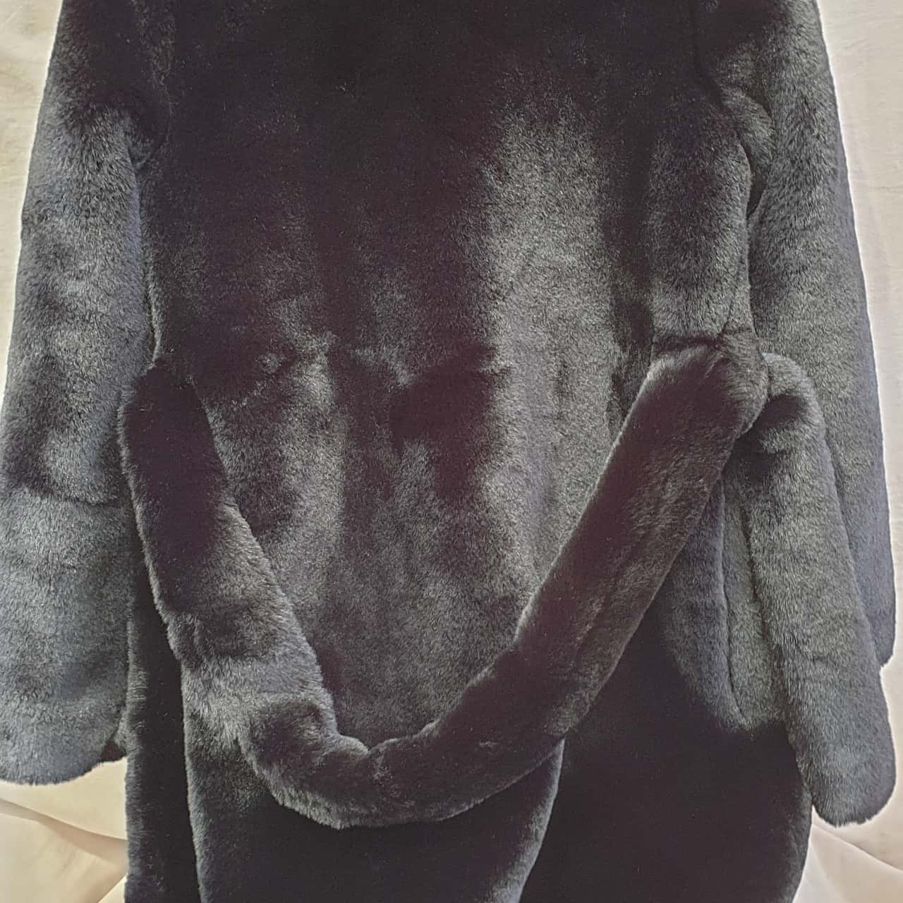 Urbancode Black Faux Fur Coat