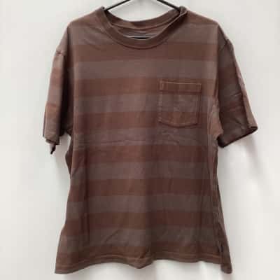 Patagonia Mens  Size XL Short Sleeve T-shirt Brown / Striped 