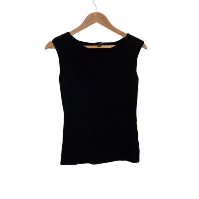 Saba Womens  Size 10 Black Short Sleeve Top