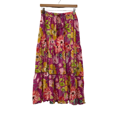  Womens  Size 18 Tiered Skirt Floral / Multicoloured 