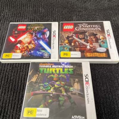 3x Nintendo 3DS Games – Pirates of the Caribbean, DrStar Wars: The Force Awakens, Teenage Mutant Ninja Turtles