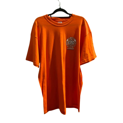 Gildan  Mens  Size L Short Sleeve T-shirt Orange