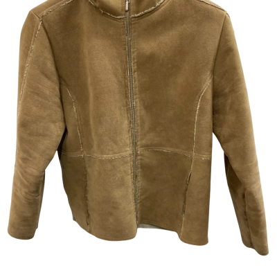  Womens  Size M Beige / Brown / Burnt Orange jacket