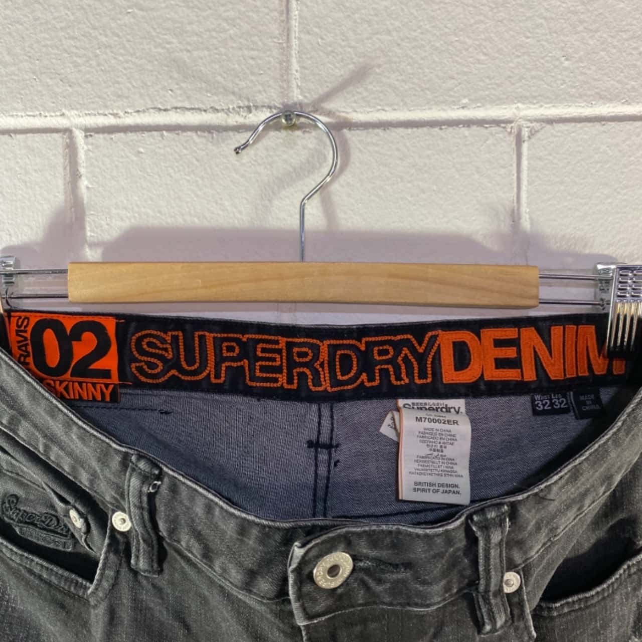 Superdry Mens Size 32 Skinny Jeans in 