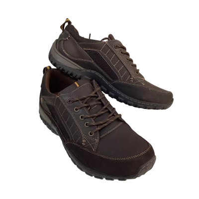 Colorado Mens  Size L 9 / R 11 Leather Sneakers Brown 
