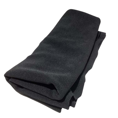 Black Ribbed Stretch Fabric 444 x 67 cm         Fab2