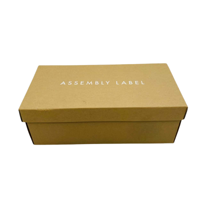 BNIB Assembly Label Womens Black Leather Sandals Size 38 