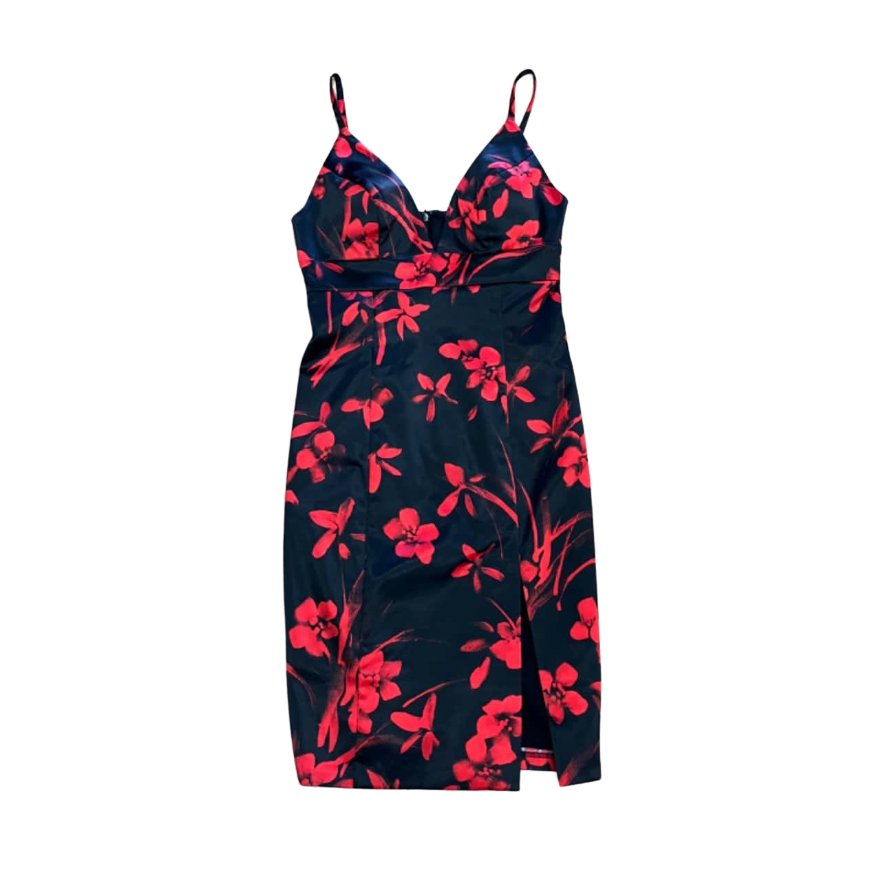 Guess Sleek Plunge Dress Size 4 BNWT