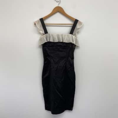 7th Vision Black Bodycon Mini Dress Size 8
