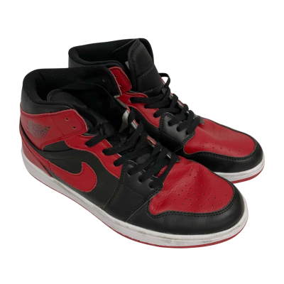 Nike Air Jordan 1 Mid Black / Red / White 