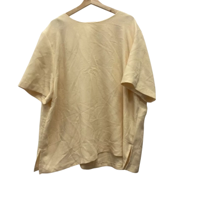 Sammi Vintage Womens  Size 24 Short Sleeve Top Cream 