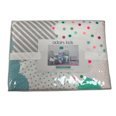 Adairs Kids ‘Cloud Mint’ Cot Quilt Cover Set