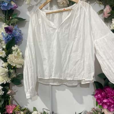 Scotch & Soda Size 38(8) White Blouse