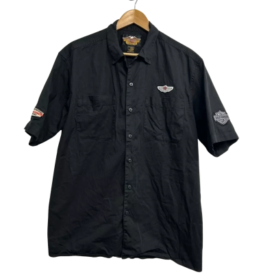 Harley Davidson Mens Size L Black Shirt  