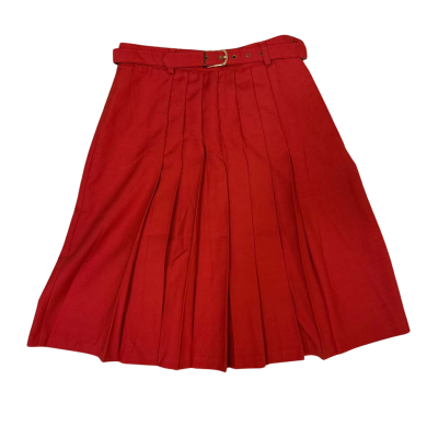 Vintage Womens  Size 10 Pleated Skirt Jacqueline Eve Burnt Orange 