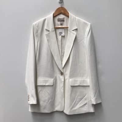 NEW - H&M Blazer White Size L
