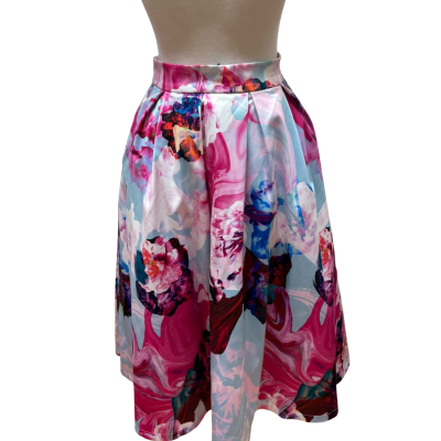 Asilio Womens  Size 8 Midi Skirt Floral 