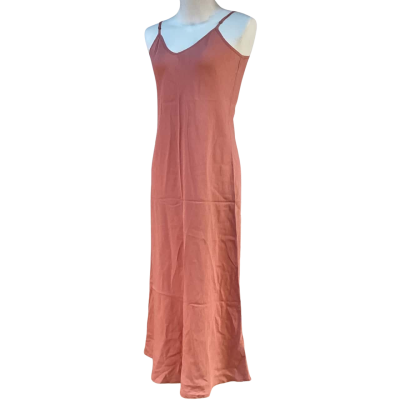 Silk Laundry Women's Size L Pink Shoestring Strap Dress